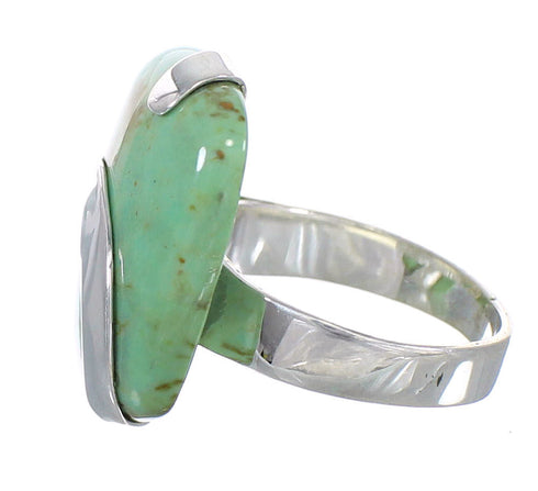 Sterling Silver Southwest Turquoise Ring Size 6 RX88593